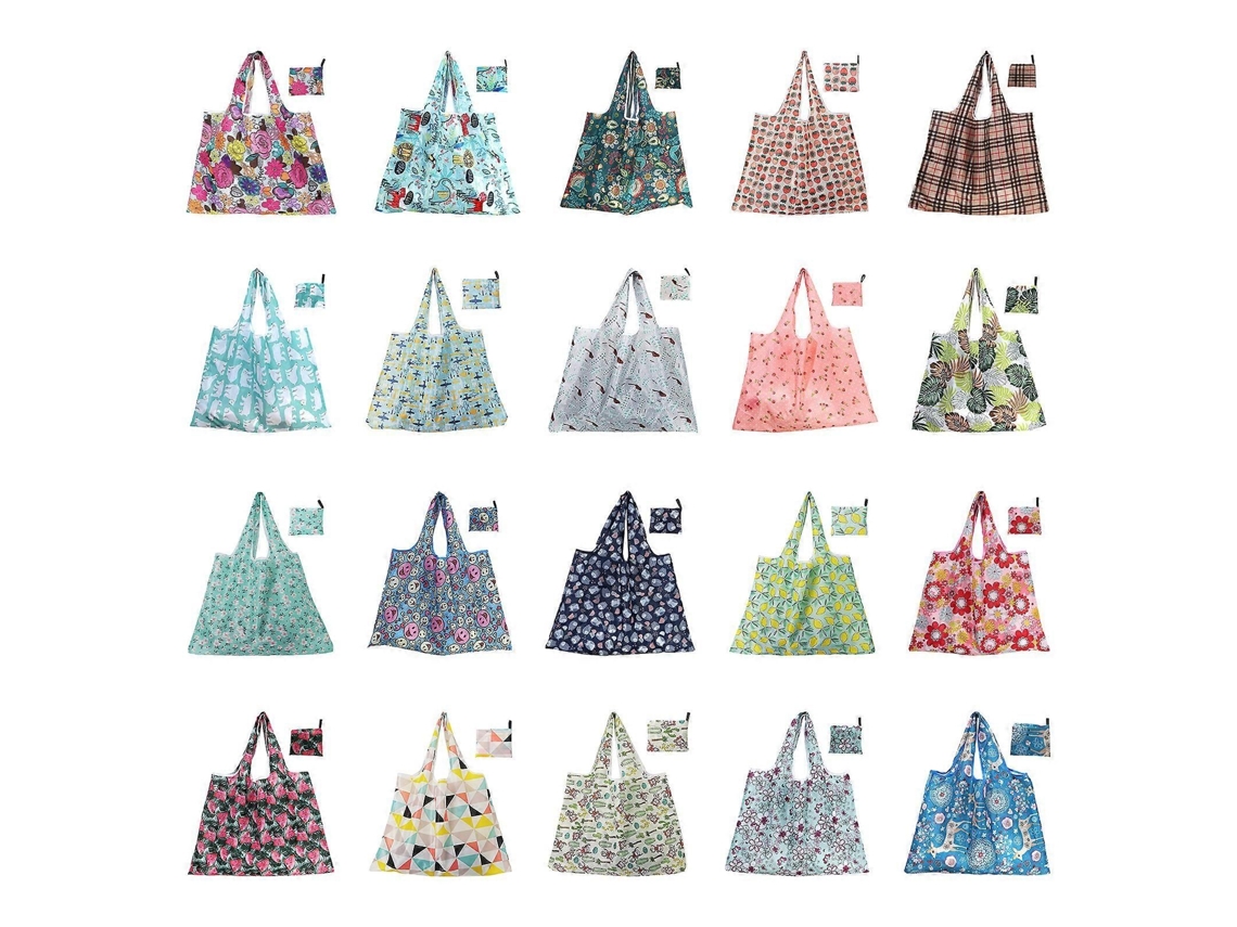 Sacolas de Compras Dobráveis ​​extragrandes com Grande Capacidade, Reutilizáveis ​​e Ecológicas para Compras de Supermercado. GOKOCO