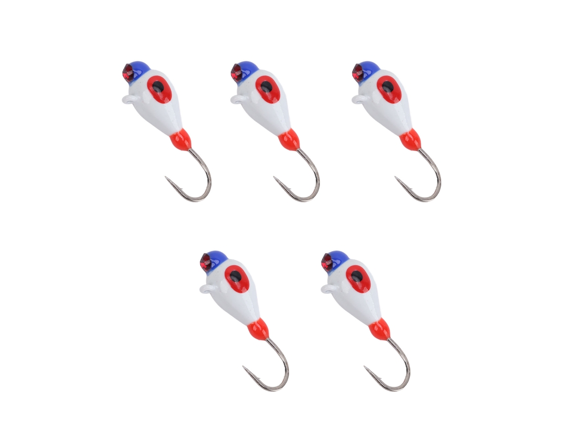 Kit de Iscas para Pesca no Gelo 5mm 5 Peças
