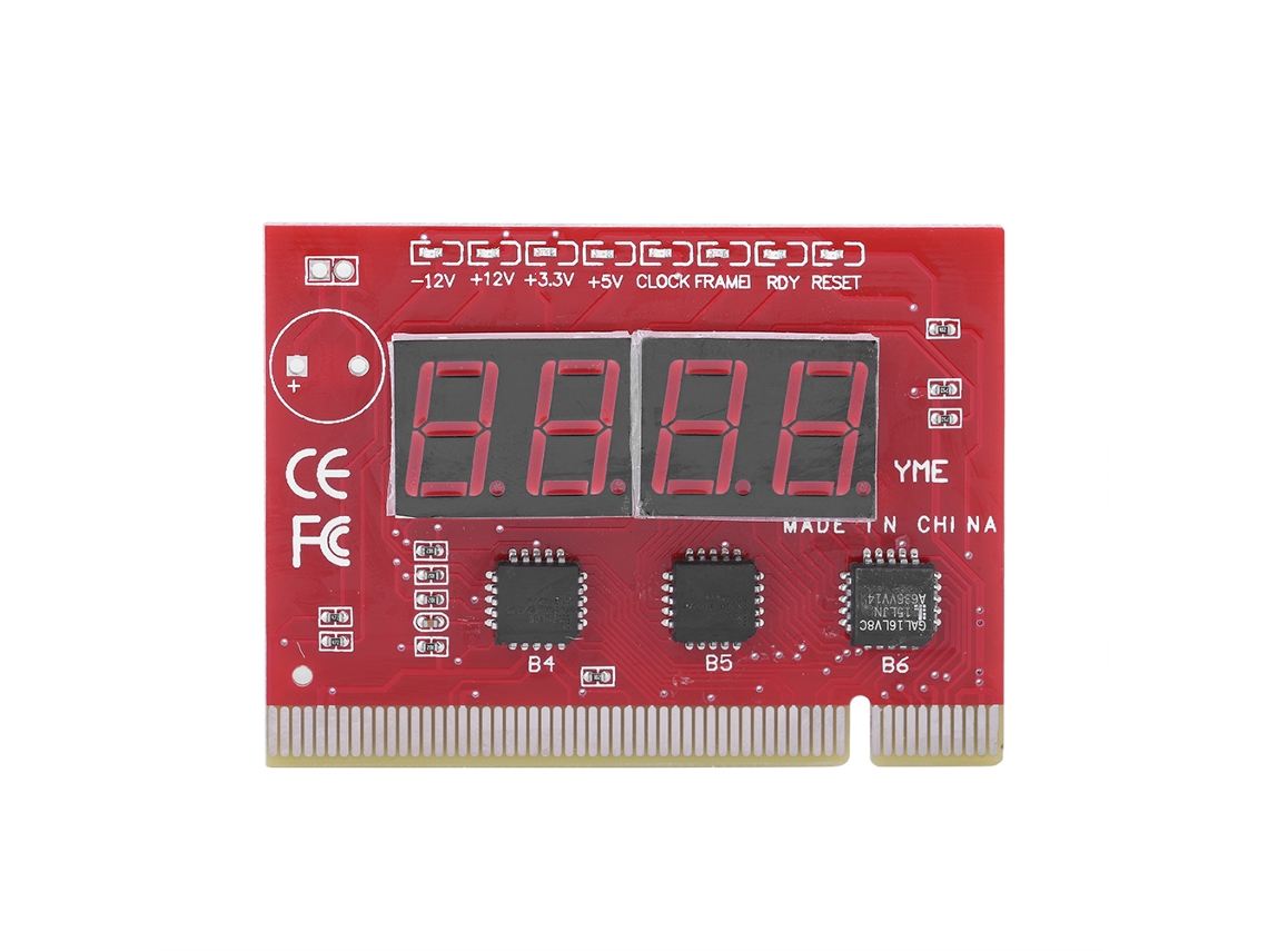 Testador De Diagnóstico De 4 Dígitos Led Cartão Post Analisador Pci Placa Mãe Para Pc Desktop