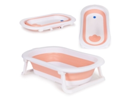 Banheira para Bebê Banheira Turística Dobrável com Ralo ECOTOYS