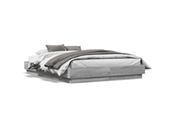 Estrutura de Cama MAISON EXCLUSIVE Derivados de Madeira Cinzento Sonoma (120x190 cm)