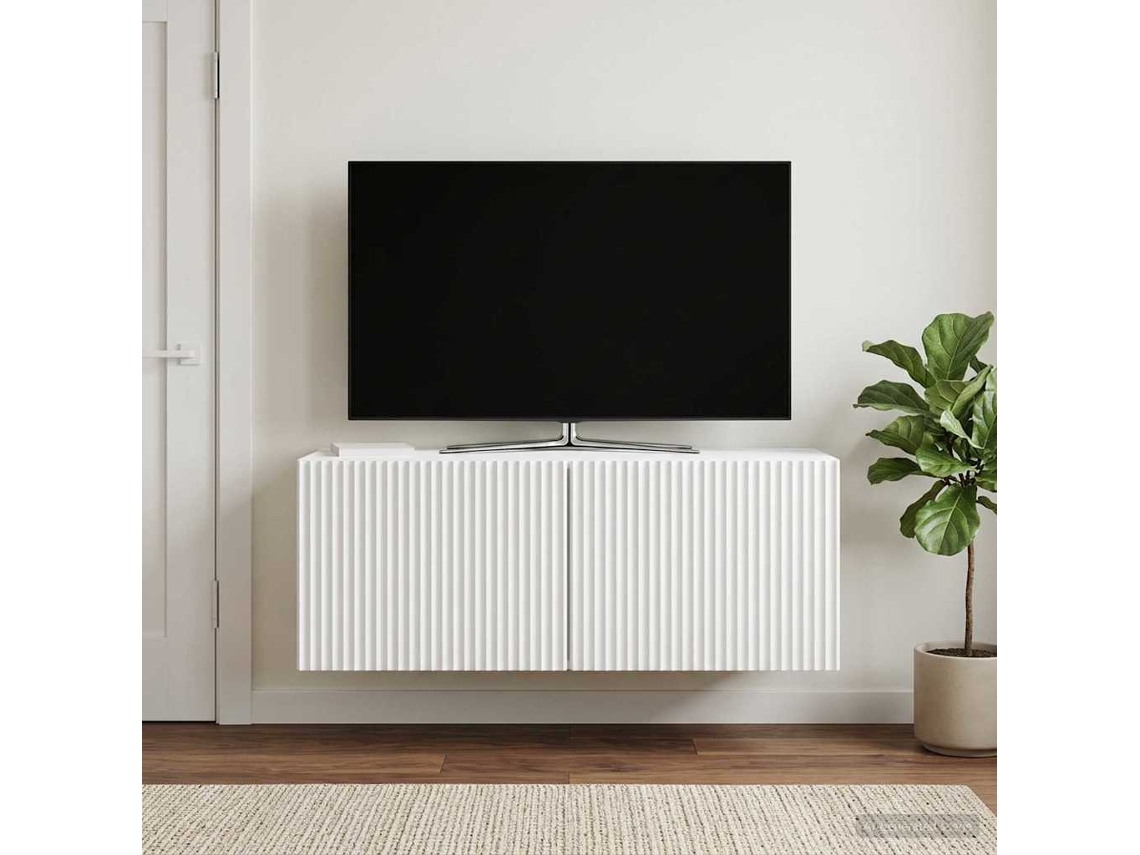 Vidaxl Gabinete De Tv De Parede Branco 78,5 X 31 X 30 Cm