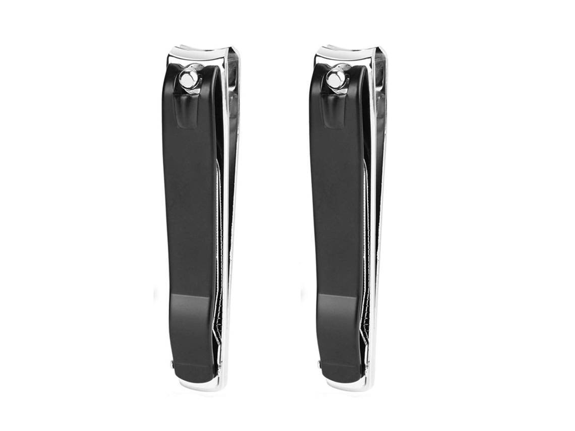 Lurelia Conjunto De Cuidados De Unhas 2 Peças, Em Aço Inoxidável, Para Idosos, Com Cabeça Giratória 360°, Ergonómico, Para Cuidados Pessoais