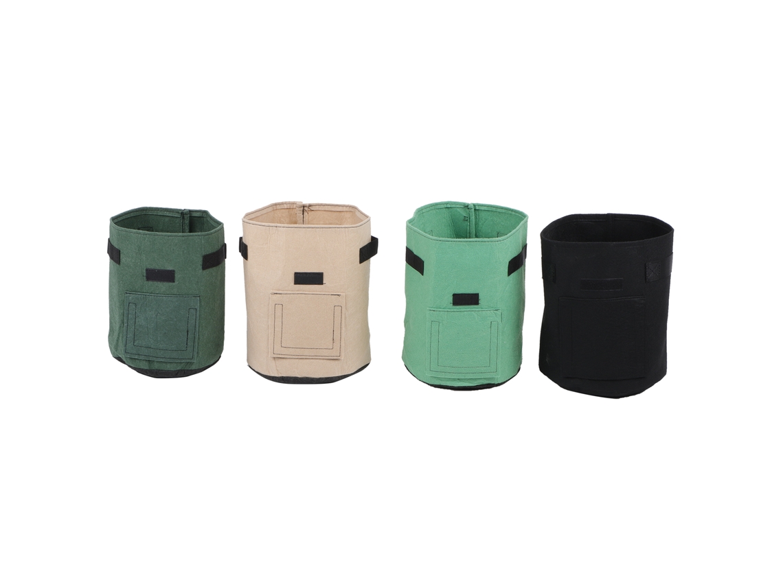 4 Bolsas Jardim Feltro Plantas Interior Exterior