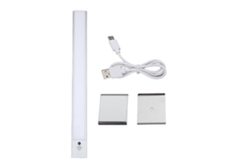 Led Recarregável Sob A Luz Do Armário, Sensor De Movimento, Magnético, Prateado, Para Cozinha