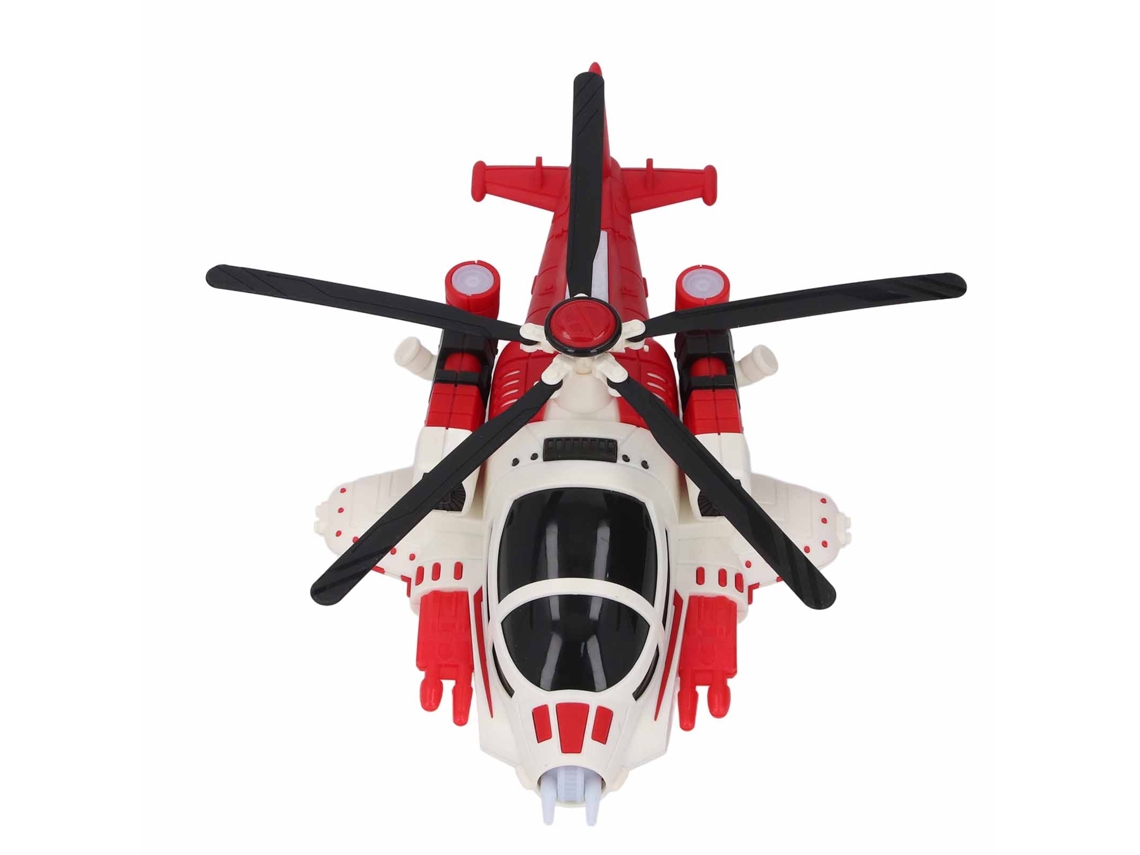 Brinquedo De Avião Para Crianças Avião Elétrico Musical Com Luzes E Sons Hélice Universal Vermelho