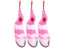 Isca Artificial de Pesca 3 Peças Kit Soft Bait