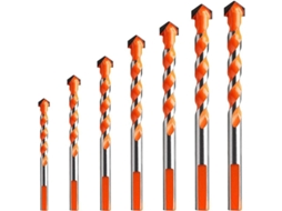 Broca de Carburo de Tungsteno para Albañilería 7 Piezas, Tallas 3 12mm para Baldosas, Concreto, Ladrillo y Vidrio