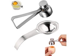 Separador E Abridor De Cascas De Ovos, Em Aço Inoxidável, Utensílio Manual De Cozinha, Para Preparação Prática No Café Da Manhã E Confeitaria