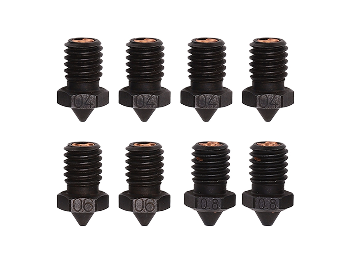 8 Bicos de Aço Temperado 0.4 0.6 0.8mm S/MARCA