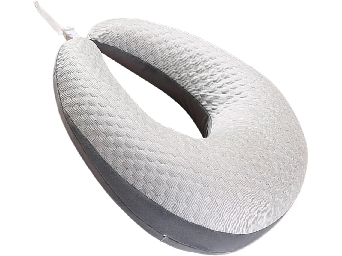 Almofada de Leitura para Cama, 60x58cm, em Formato U, com Apoio Braço, Poliéster, Ergonômica, Ideal CHABERLU