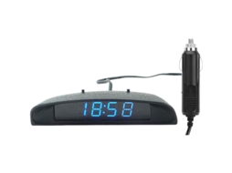 Reloj Digital Led Para Coche 12v Con Termómetro Voltímetro Monitor De Voltaje 3 En 1