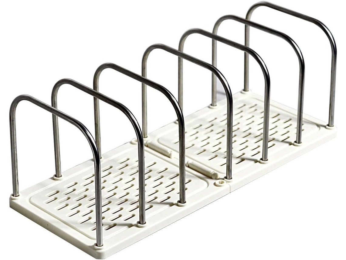 Organizador de Arquivos de Mesa com 6 Seções Prateleira Compacta para Livros SFUSHOS