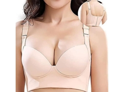 2026-sutién De Espalda Completa Para Mujer, Modelador Com Copas Profundas Anticelulite E Sustentação Natural 40°c Desnudo