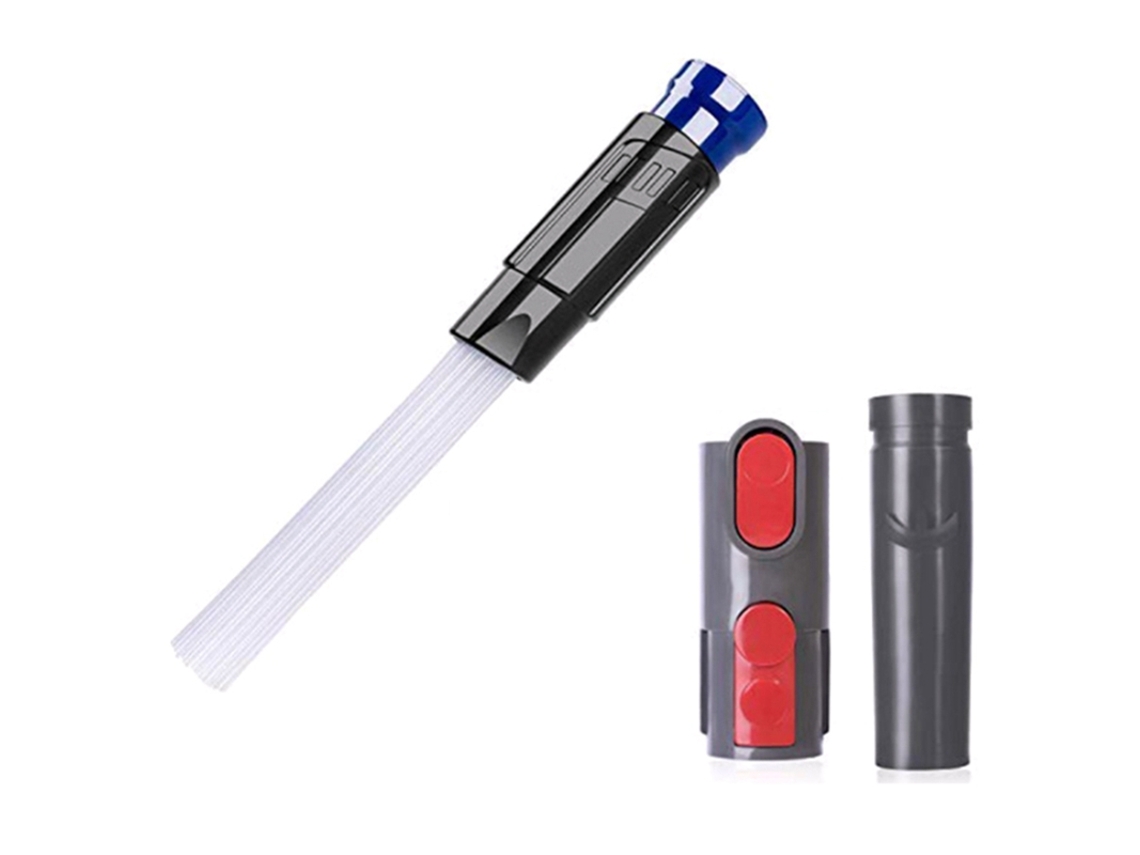 Escova de pó a vácuo com acessório para aspirador de pó, conversor adaptador de substituição para aspirador de pó dyson v10 v8 v7 ou v6