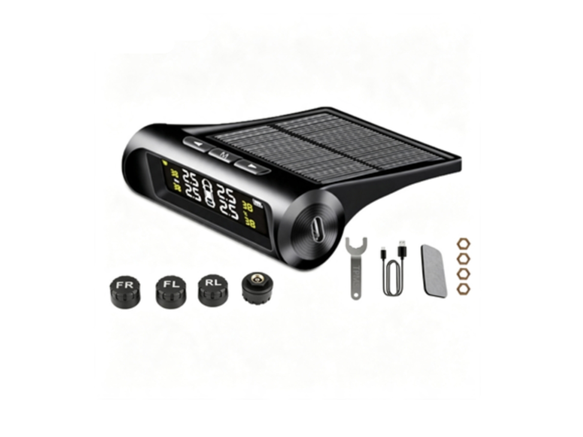 Sistema Universal De Monitoramento Da Pressão Dos Pneus De Carros Alimentado Por Energia Solar (detecção Externa Da Pressão Dos Pneus)