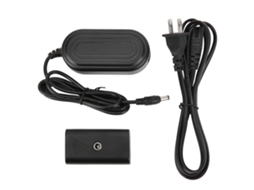 Kit adaptador de energia CA com bateria falsa NP-F550 para monitor e luz pré-cabeada.