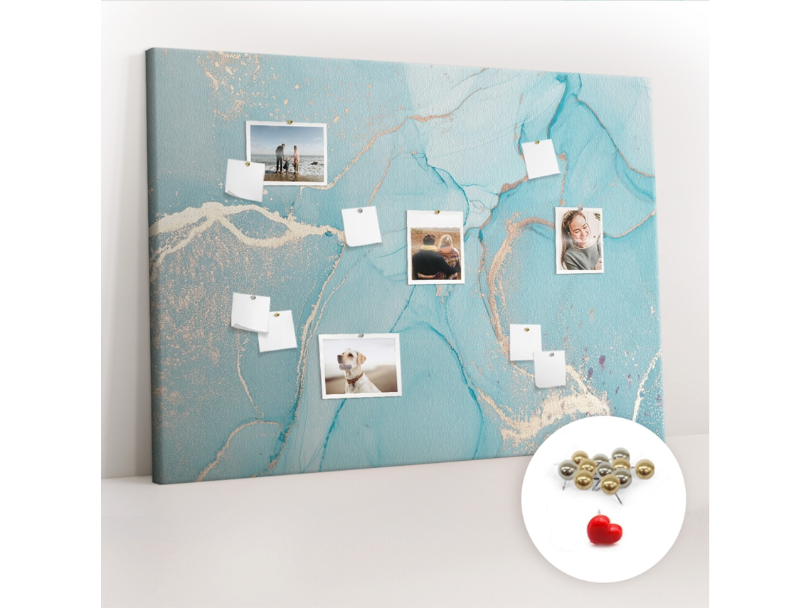 Painel De Cortiça Para Parede Mármore Decorativo Para O Escritório Espelharte (140x100 Cm)