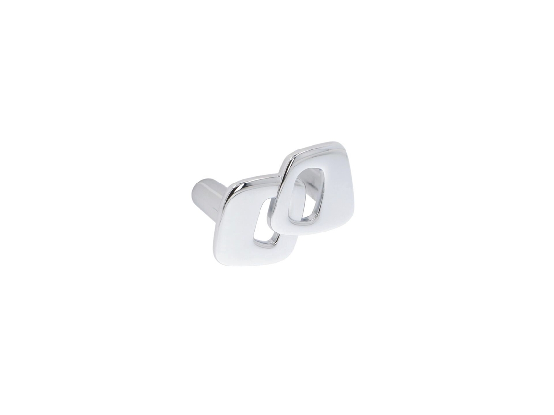 Conjunto de 25 Puxadores para Móveis Zamac com distância entre centros 32mm e acabamento cromado polido HARDWAREXCHANGE