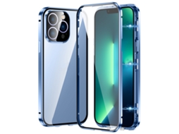 Capa De Vidro Temperado Hd Para Iphone 13 Pro Max - Fecho Magnético Duplo