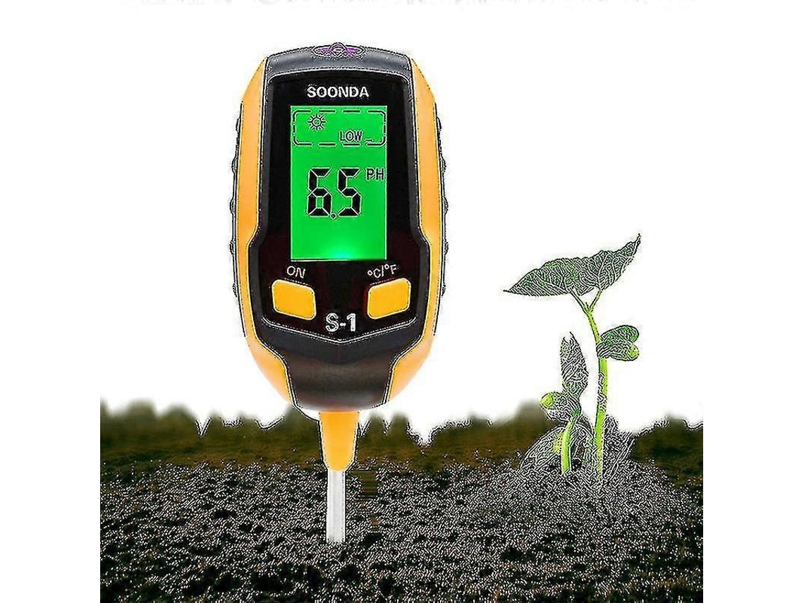 Medidor De Ph Do Solo 4 Em 1, Testador Solo, Termômetro Digital Umidade Para Plantas, Vasos Jardins E Gramados Aquaforge (2025)