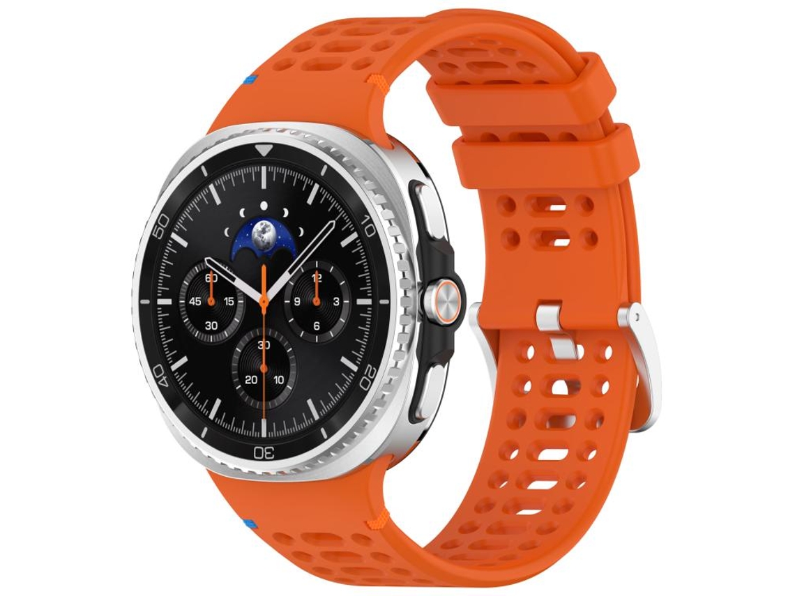 Bracelete Silicone Costurado com Padrão de Onda para Samsung Galaxy Watch 4 Classic (42mm/46mm) Cinza Escuro XIAOMOYU