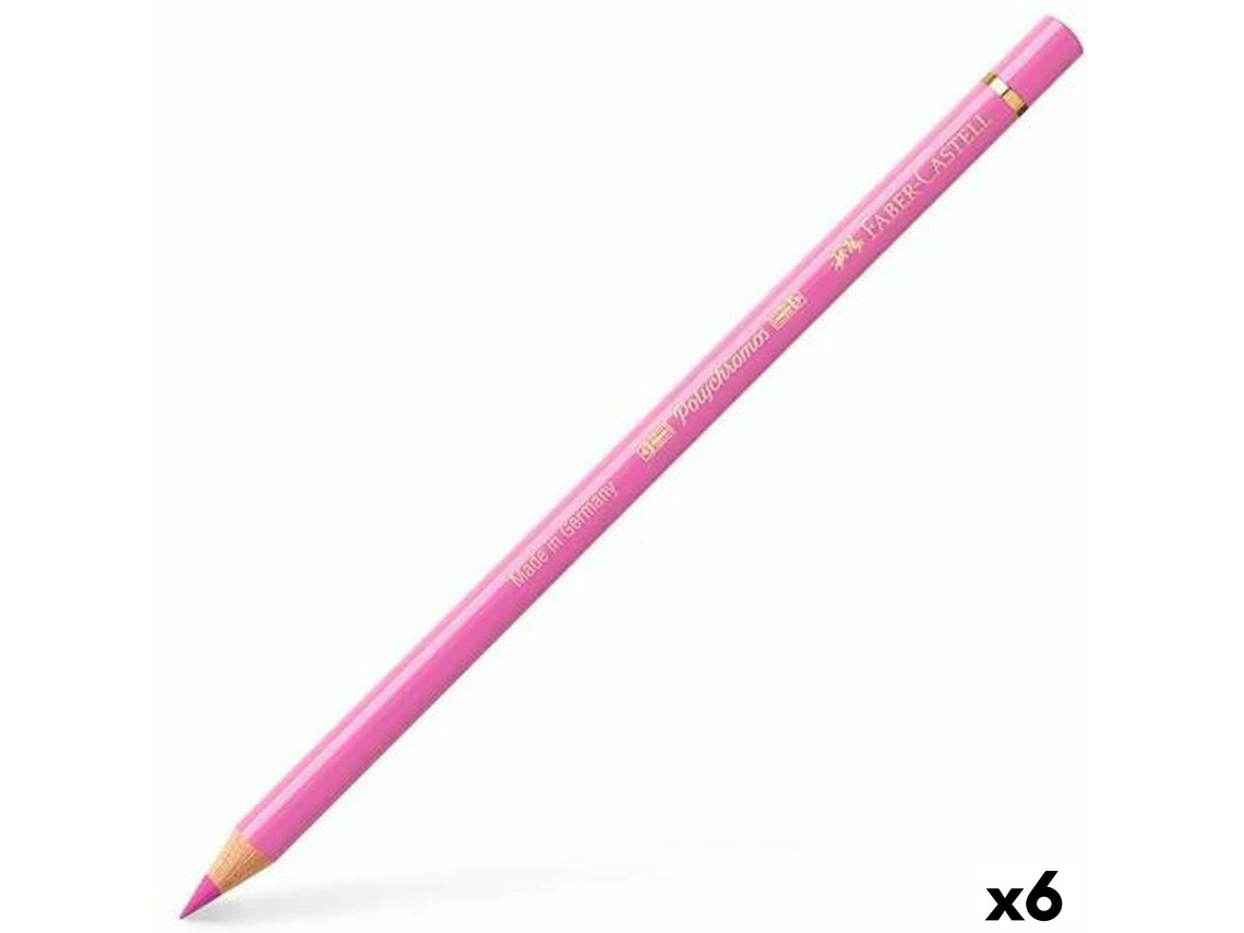 Lápis de Cores FABER-CASTELL Polychromos Magenta Claro 6 Unidades