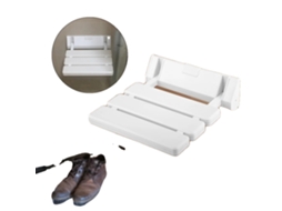 Cadeira De Banho, Design Montado Na Parede, Capacidade De Carga De 130kg, Branco