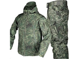 Conjunto De Jaqueta E Calça Camuflagem Masculino Impermeável Antivento Inverno Tático Rússia 4xl