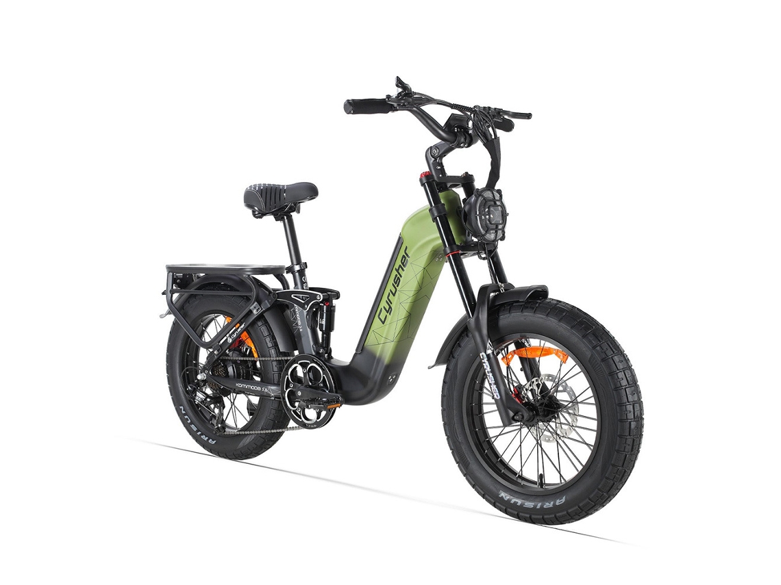 Cyrusher Kommoda 3.0 - Bicicleta Elétrica De Carga De 20 Polegadas, Com Motor De 250 W E Bateria De 48 V E 20 Ah