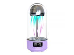 Relógio Despertador Com Movimento Mecânico, Alto Falante, Decoração Tecnológica, Luz Noturna, Para Homens E Mulheres PENGDSJE (roxo Elegante)