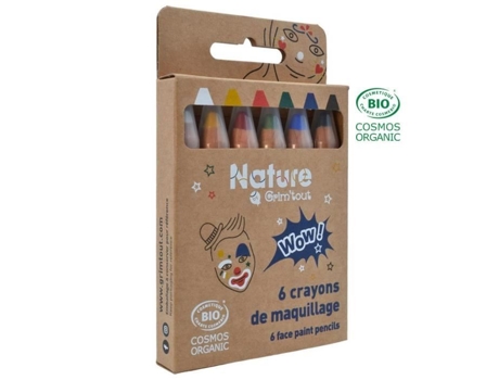Conjunto De 6 Lápis De Maquiagem Naturais Orgânicos Certificados Grim Tout