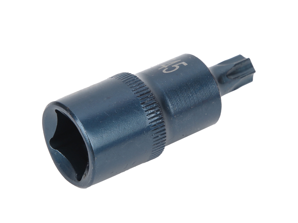 Destornillador De Boca Socket Bit Star Acero Aleado S2 Antirrobo Precisión Alta Blueing Plástico 1/2x55xt45