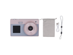Câmera digital Raum para vlogs e vídeos com tela de 2,4 polegadas.
