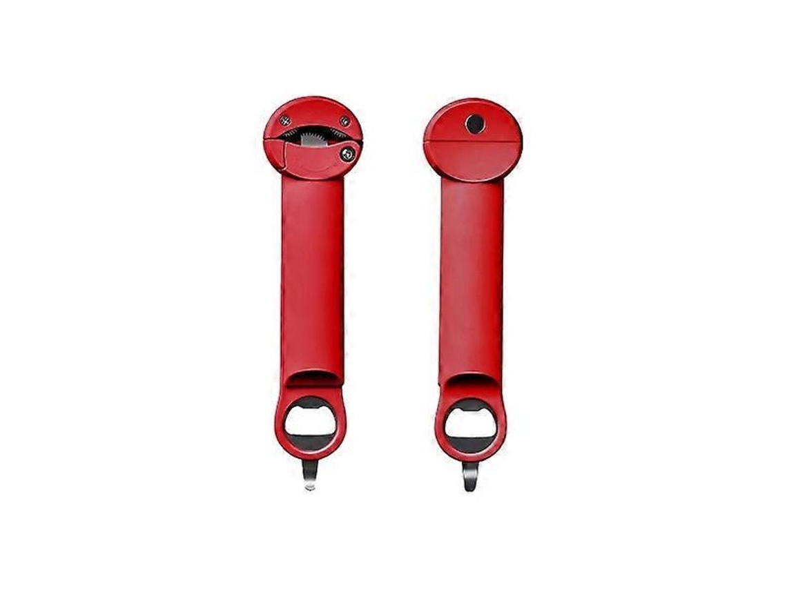 Abridor De Garrafas Retrátil, Ajustável E Multifuncional, Em Aço Inoxidável, Para Montagem Na Parede, Vermelho