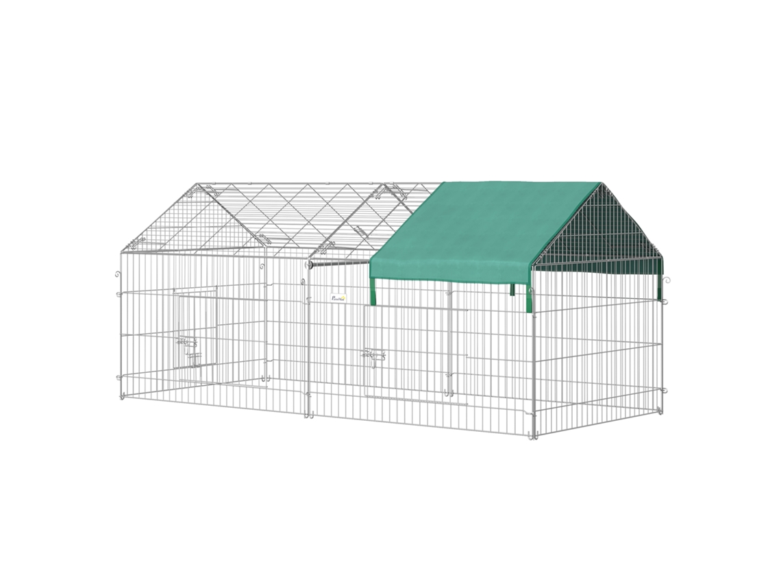 Recinto Para 220x103x103cm Animais Com Cobertura De Aço Portas.