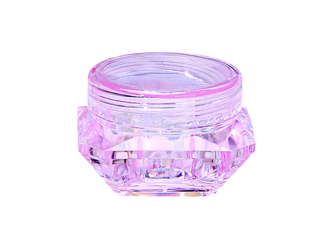 Jarros Claros Em Forma De Diamante Elegante, Resistentes A Jarros De Maconha De Plástico Transparentes Para Rachaduras Para Viagens Ou Uso Profissiona