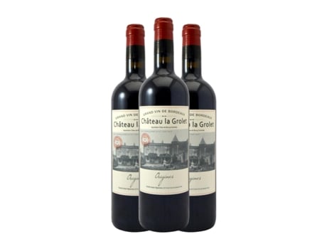 Vinho FAMILLE HUBERT La Grolet Origines Côtes de Bourg (0.75 L - 3 Unidades)