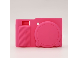 Capa para Panasonic Zs99/ Tz99 Capa de Silicone para Câmera CUICH (rosa avermelhada)