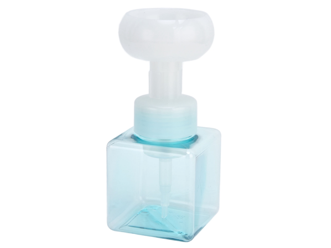 Garrafa Espumante Quadrada 250ml Petg Azul para Sabão Líquido | S/MARCA