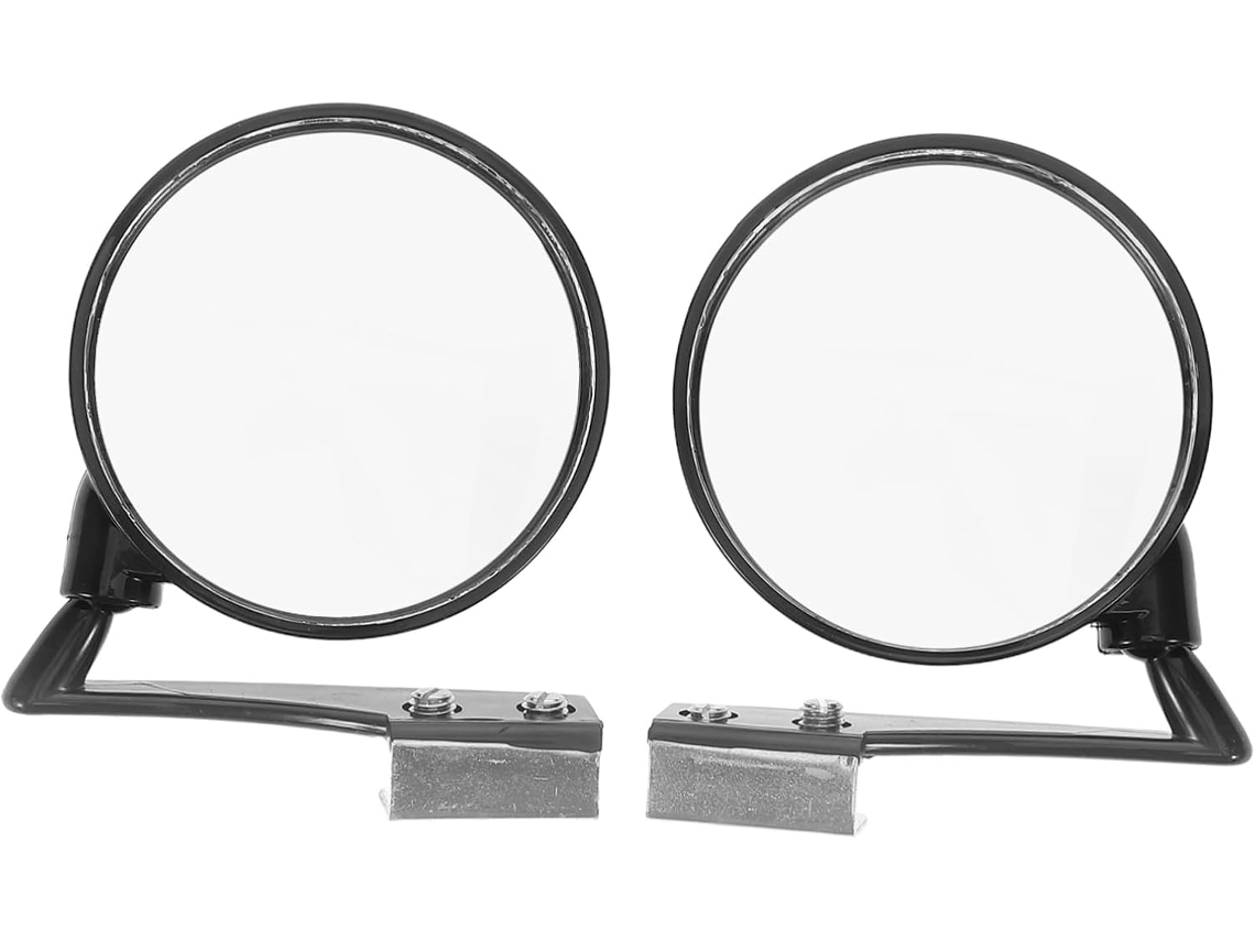 Conjunto de 2 espelhos retrovisores universais convexos de grande angular para condução.