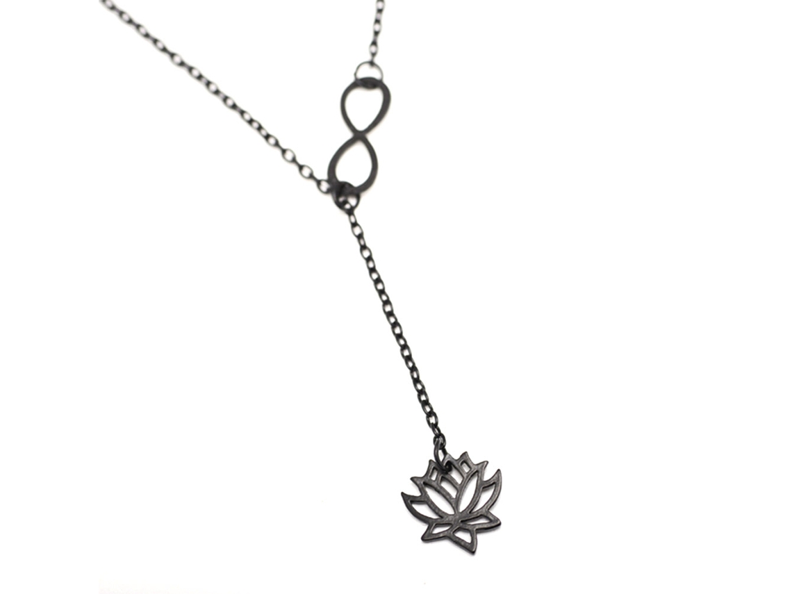 Colar Feminino Flor Oca Acessório Moda Presente