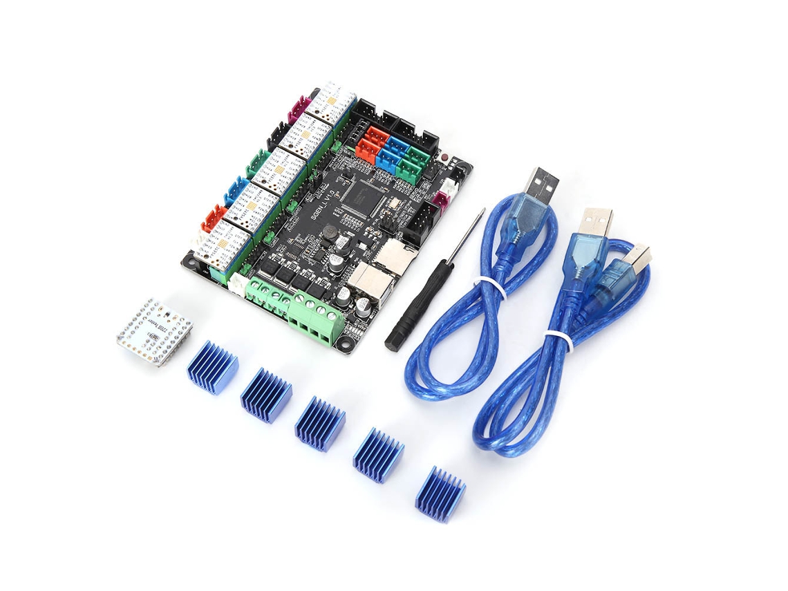 Placa de Controle MKS L V1.0 para Impressora 3D 4.75V 36V 1.4A 256 Subdivisões