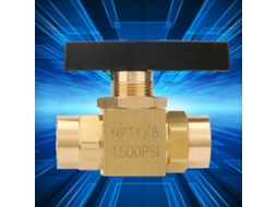 Válvula De Esfera De Latão Industrial Laxiscreed Com Rosca Npt Interna E Passagem A 60°