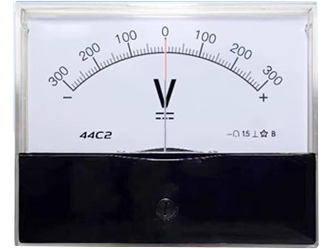 Voltímetro Analógico De Painel 44c2 Dc 75mv Medidor Corrente