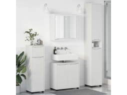 Vidaxl Conjunto De Móveis Para Banheiro Com Gaveta Manual 4 Pcs Branco