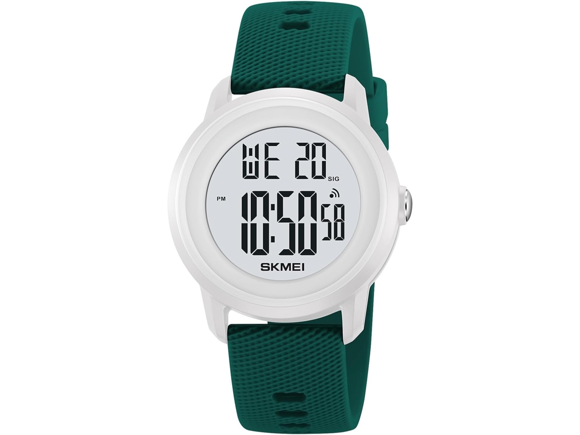 Lurelia Relógio Digital Desportivo, Visor Digital, Cronómetro, Alarme, Data/calendário, 12/24h, Luminoso, 40,8 Mm, 12 Mm, 20 Mm, Silicone, Abs, Rosa