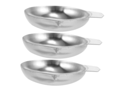 Conjunto De 3 Bandejas De Pesagem Em Aço Inoxidável, Prato De Pesagem Para Joias E Pós. Gokoco