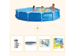 Intex Piscina Com Estrutura Redonda - 366x76 Cm - 5-peças S309