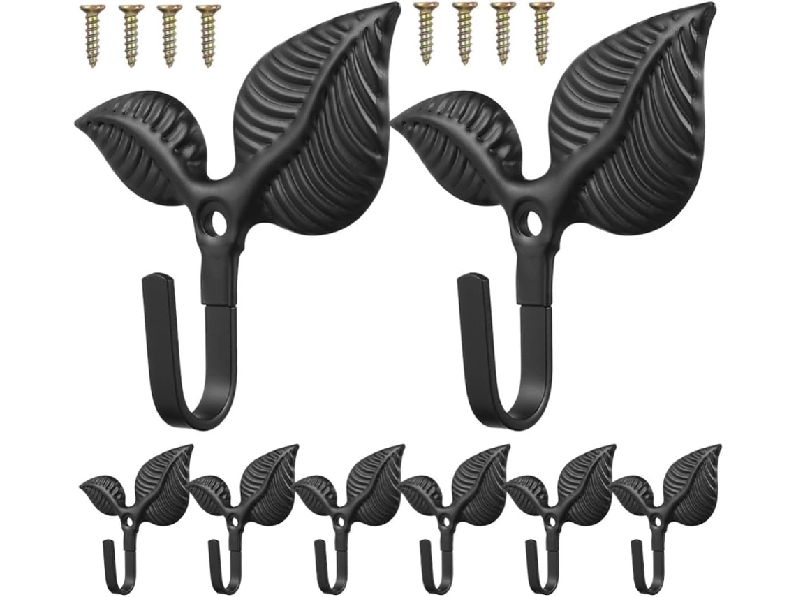 Conjunto De 8 Cabideiros De Parede Para Objetos, Design Funcional